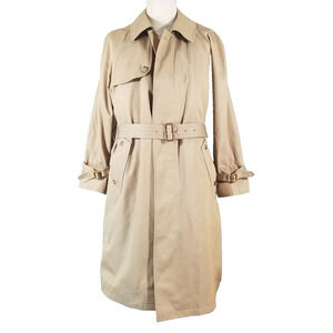 Givenchy Trench Coat men's Medium Beige Rain Classic Wool Liner ALL Season